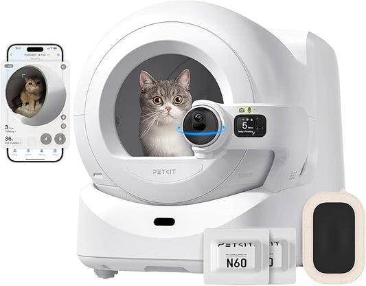 PETKIT Purobot Ultra Auto Waste Packing & Multi-Cat Toilet Behavior Ai Camera by PETKIT