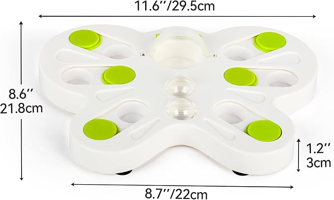 ALL FOR PAWS Interactive Cat Puzzle Feeder – Butterfly Shape Slow Feeder & - Image 8