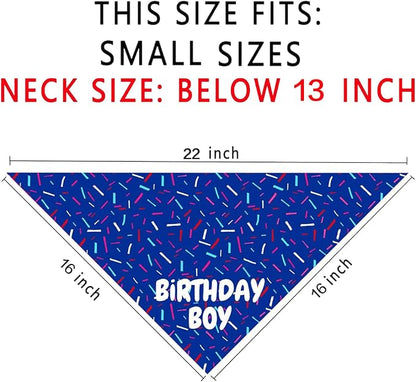Birthday Boy Dog Bandanas 1 Pack, Pet Scarves - Image 2