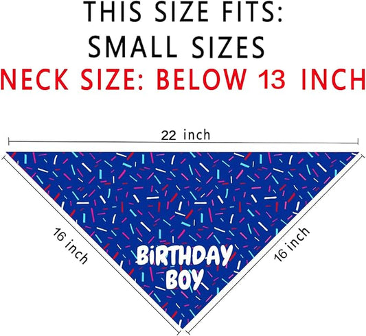 Birthday Boy Dog Bandanas 1 Pack, Pet Scarves - Image 2
