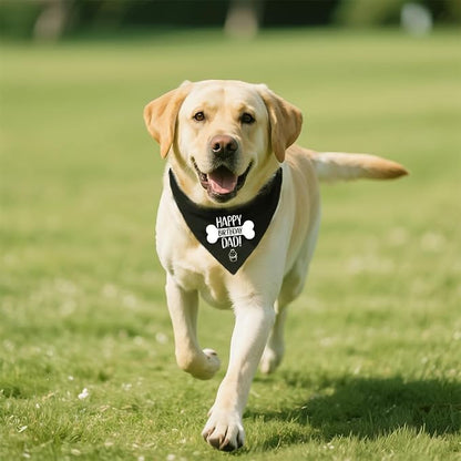 Happy Birthday Dad Funny Dog Bandana, Dog Scarf Accessory - Image 5