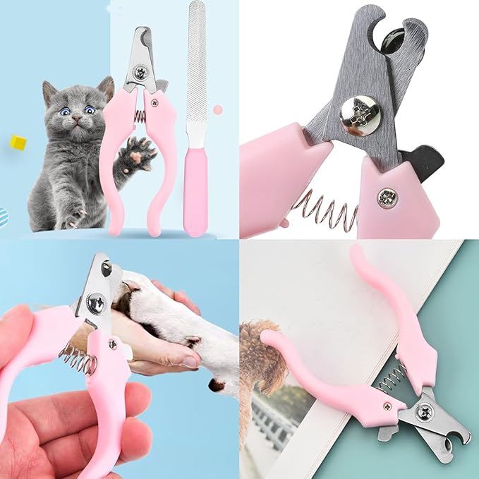 10PCS Cat & Dog Grooming Kit, Self-Cleaning Brush Removes Loose Hair, Pet Bath - Image 5