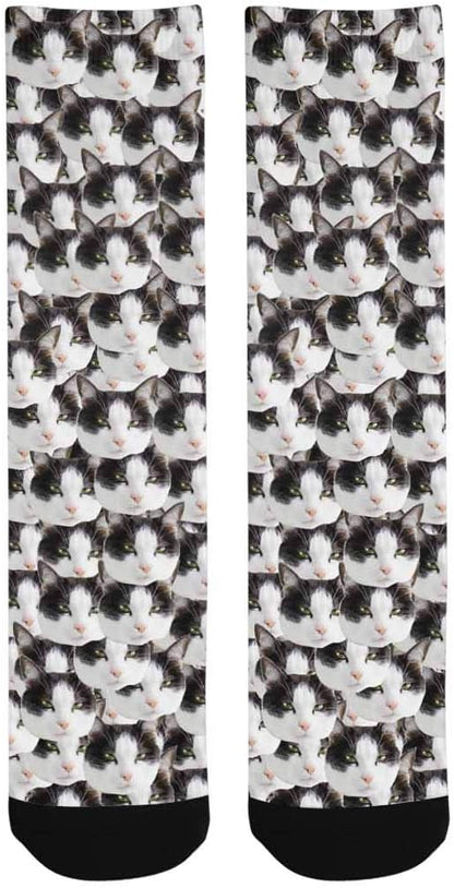 Custom Face Socks, Personalized Dog Lover Pet Photo Picture on Socks Unisex - Image 3