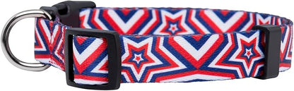 Native Pup American Flag Dog Collar- Red White and Blue- Patriotic Collars - Image 2