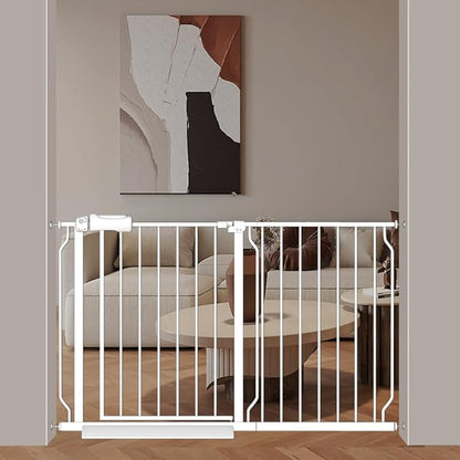 Extra Wide Baby Gates 48-53 Inch Child Dog Pet Gate Indoor Adjustable Safety by FlowerFrail
