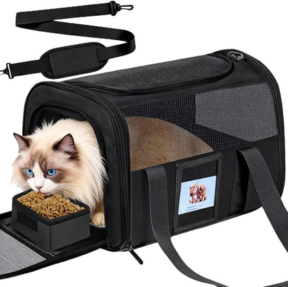 Soft Cat Carrier for Pets Up to 15 lbs, TSA Approved for Airline in-Cabin by Unknown