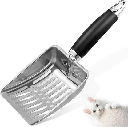 Cat Litter Scoop -Stainless Steel Cat Litter Scoop-Sturdy Mesh Scooper by Apidgrowth