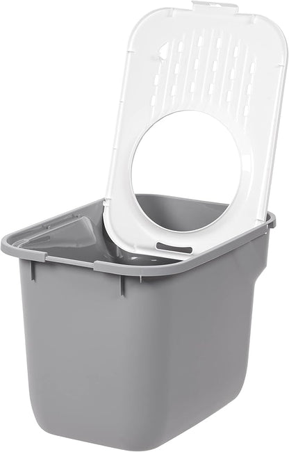 IRIS USA Cat Litter Box, Large Cat Box Enclosure, Top Entry - Image 6