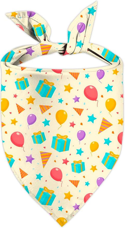 Birthday Dog Bandanas, Double Side Reversible Large Pet Bandanas, Celebration by Unknown