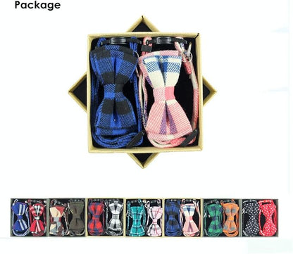 Cat Collar Breakaway with Bell and Bow Tie, Plaid Design Adjustable Safety - Image 2