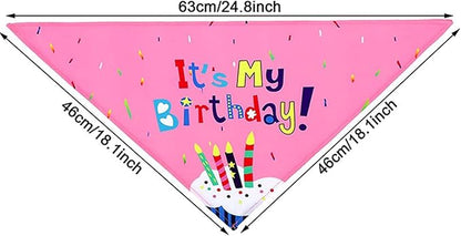 Pet Birthday Party Set, Dogs Bandana and Dog Birthday Hat - Image 8