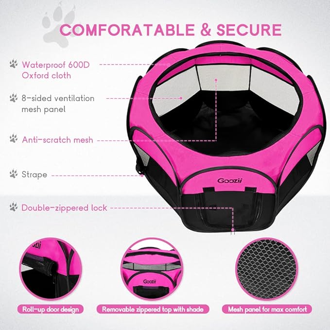 Portable Large Pet Cat Playpen for Indoor Outdoor Cats, Foldable Big Dog - Image 4
