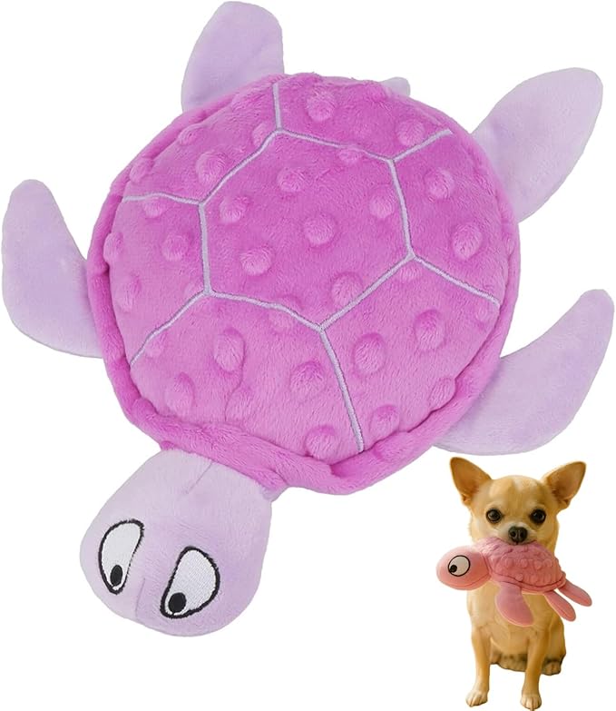 Squeaky Sea Turtle Plush Dog Toy – Durable, Interactive Chew Toy by PandySarp
