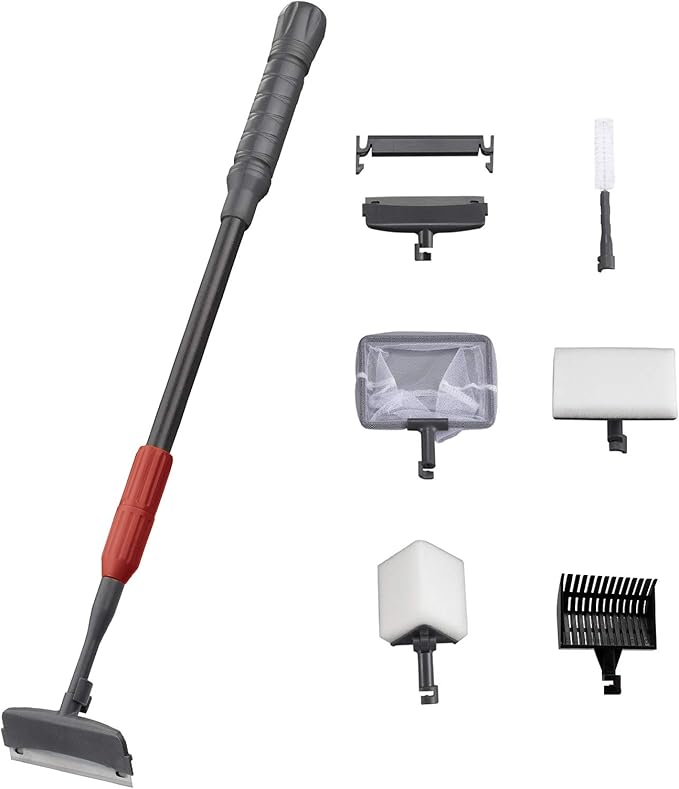 UPETTOOLS Aquarium Clean Tool 6 in 1 Fish Tank Cleaning Kit Algae Scraper by UPETTOOLS