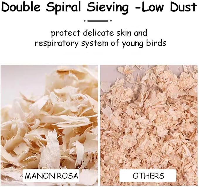 MANON ROSA Wood Shavings for Bird Bedding - Image 3