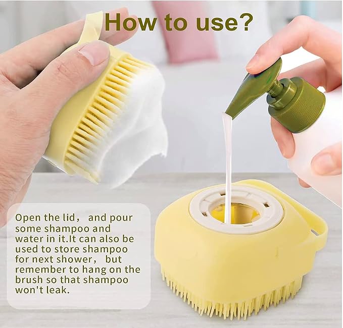 Pet Bath Massage Brush Puppy Dog Cat Grooming Cleaning Soft - Image 5