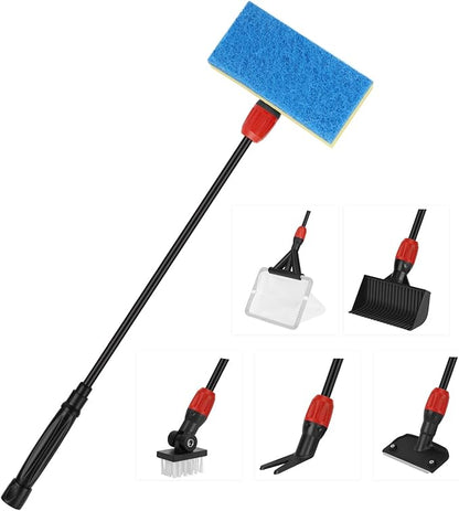 hygger Multi-Use Fish Tank Cleaner, 6 in 1 Aquarium Cleaning Tools Kit by hygger