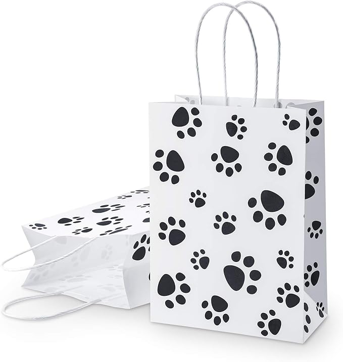 Blulu 20 Pcs Puppy Dog Paw Gift Bags - Image 3