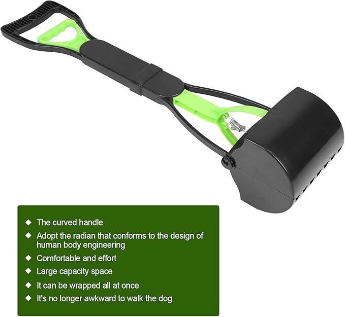 Pet Pooper Scooper, Long Handle Folding Poop Scoop, Stable Jaw Scoop Easy - Image 8