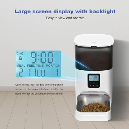 Automatic Cat Feeder, 4L Cat Food Dispenser - Image 8