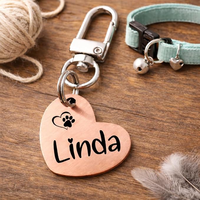 Ultra Joys Dog ID Tag, Custom Dog Tag Personalized Cat Tag, Pet ID Tag - Image 2