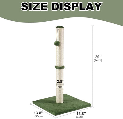 Dimaka Tall Cat Scratching Post, Claw Scratcher - Image 2
