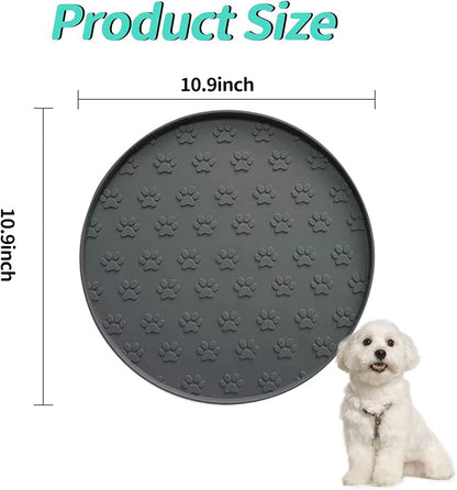 Silicone Dog Food Mat, Silicone Pet Food Mat Cat, Rubber - Image 2