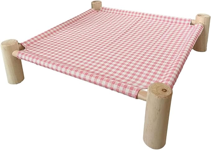 Pozico Elevated Cat & Dog Bed – Wooden Frame Pet Hammock - Image 4