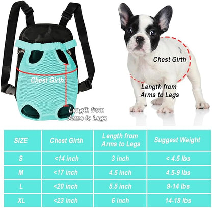 FEimaX Dog Carrier Backpack Pet Legs Out Front Cat Travel Bag, Adjustable Puppy - Image 4