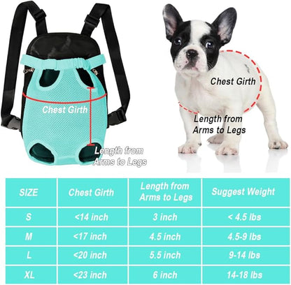 FEimaX Dog Carrier Backpack Pet Legs Out Front Cat Travel Bag, Adjustable Puppy - Image 4