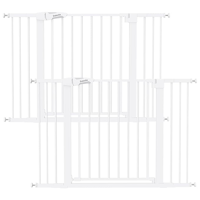 Babelio Baby Gate, 29-48 Inch Auto Close Pet Gate PressGuard P7, Easy Install by BABELIO