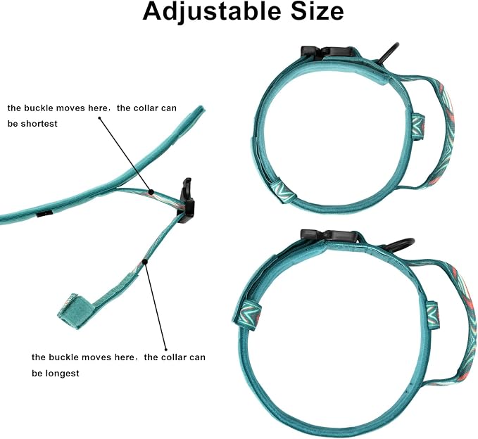 DAGANXI Tactical Dog Collar, Adjustable Military Training Nylon Dog Collar - Image 5
