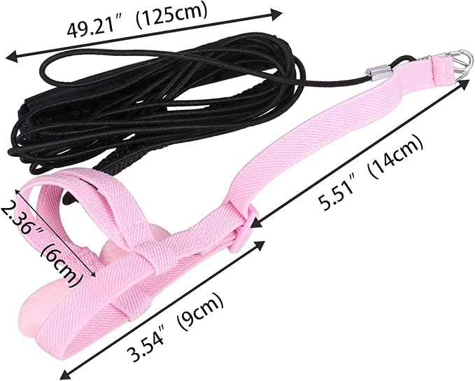 Dnoifne Parrot Harness and Leash, Adjustable Training Design Anti-Bite - Image 6