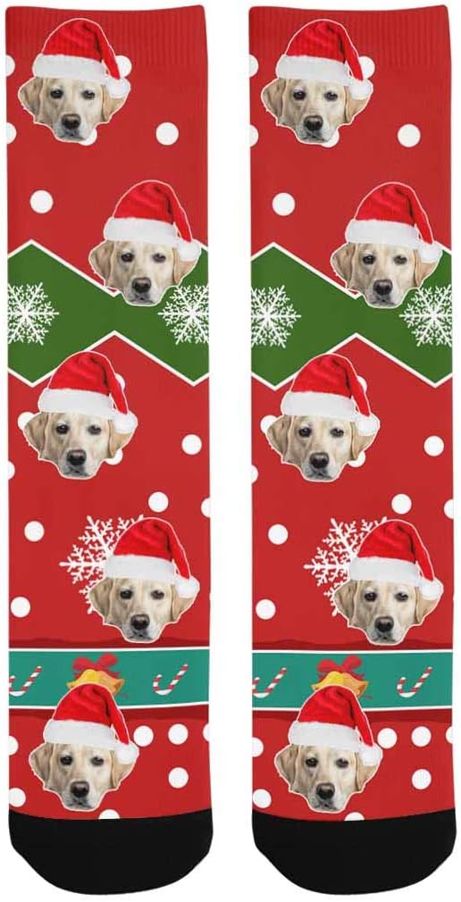Custom Face Socks, Personalized Dog Lover Pet Photo Picture on Socks Unisex - Image 3
