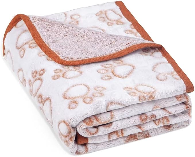 Stuffed Brown Small Premium Soft Dog Blanket, - Image 8