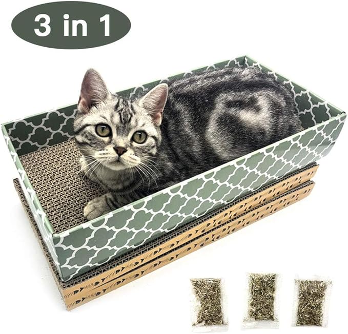 Cat Scratcher Cardboard Scratching Pads Scratch Lounge Bed - Image 5