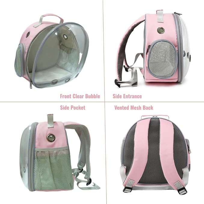 Small Animal Carrier Guinea Pig Backpack, Transparent, Breathable Backpack - Image 3