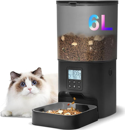 Automatic Cat Feeder, Cat Food Dispenser by ANDOLLHOME