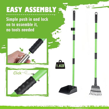 MXF Dog Pooer Scooper Set, 2 in 1 Pet Poop Scooper - Image 4