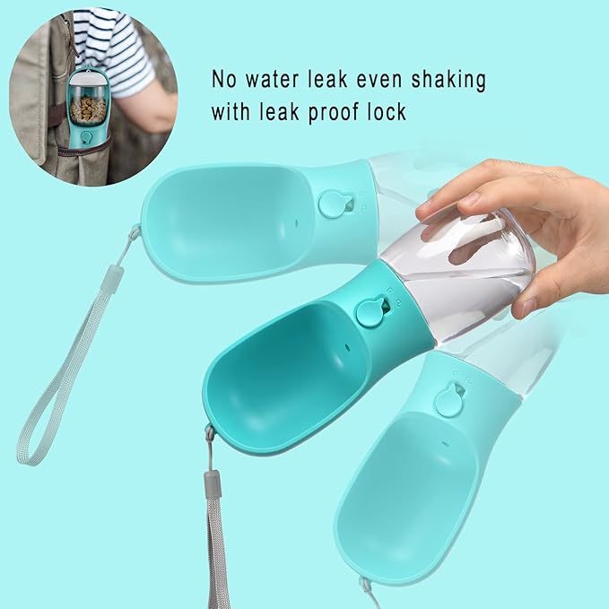 Dog Water Bottle with Food Container, Travel Puppy Water Bowl, Portable Pet - Image 5