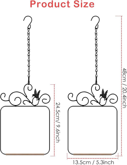 PACETAP Hummingbird Swings and Perches Metal Frame 2 Pack, Wild Bird Swing - Image 5