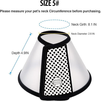 Depets Adjustable Recovery Pet Cone E-Collar - Image 4