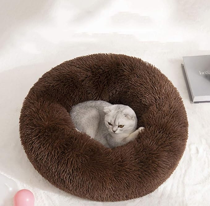 BODISEINT Modern Soft Plush Round Pet Bed - Image 3