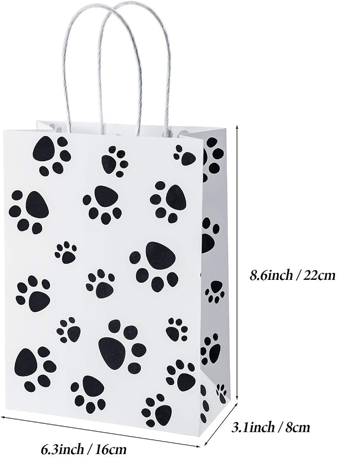 Blulu 20 Pcs Puppy Dog Paw Gift Bags - Image 2