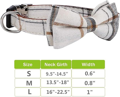 Faleela Soft &Comfy Bowtie Dog Collar, Detachable and Adjustable Bow Tie Collar - Image 5