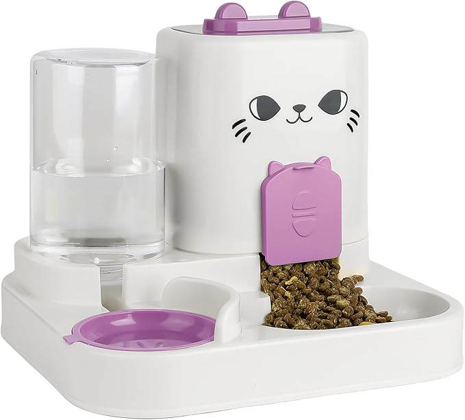 2-in-1 Gravity Pet Feeder & Water Dispenser by KitchMingle