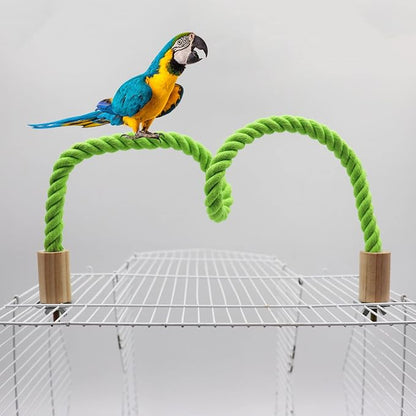 2 Pack Bird Hemp Rope Perch Swing, Bird Cage Stand Pole Accessories, Paw - Image 4