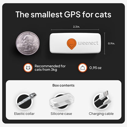Weenect Cat XS - GPS Tracker for Cats | Real-time GPS Tracking | Smallest Model - Image 7
