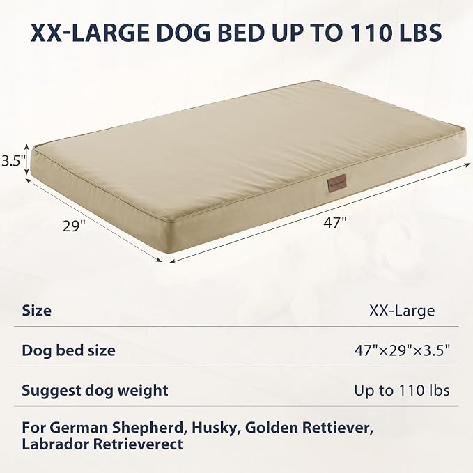 BFPETHOME Outdoor Dog Bed for Large Dogs, Waterproof, Orthopedic - Image 4