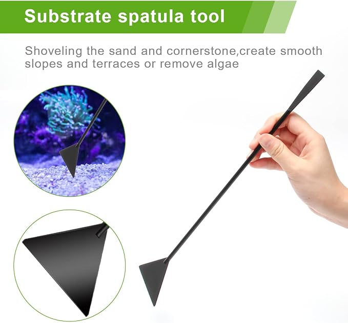 Quarium Aquascape Tools Kits, 4 in 1 Anti-Rust Aquatic Plant Aquascaping Tool - Image 6